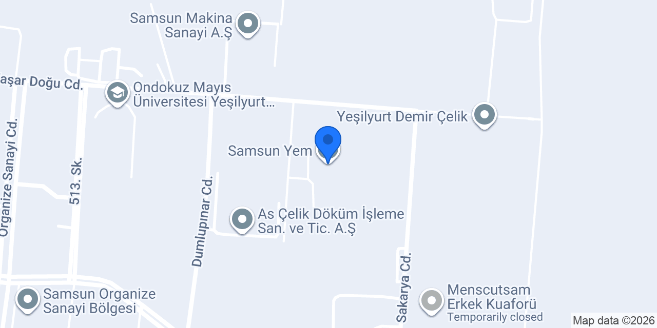 Samsun Yem konumu
