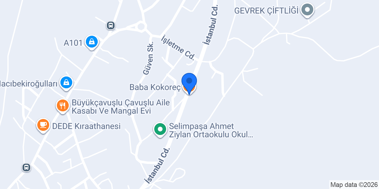 Baba Kokoreç konumu