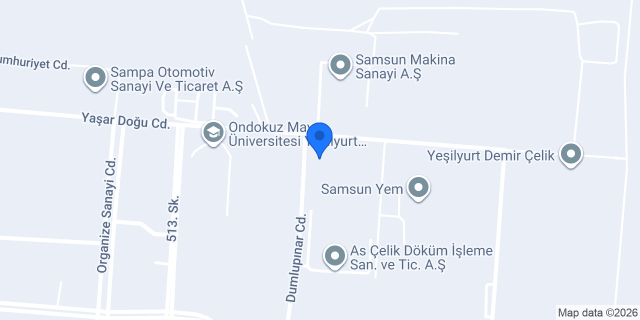 Samasa Samsun Ağaç Sanayi Ticaret A.Ş. konumu
