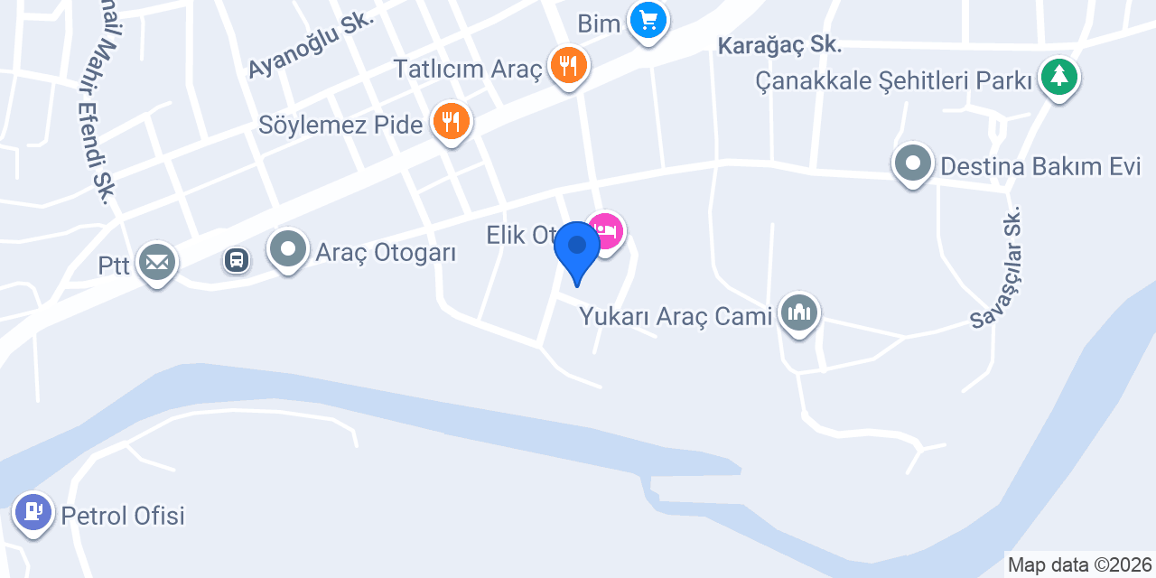 Elik Otel Düğün Salonu konumu