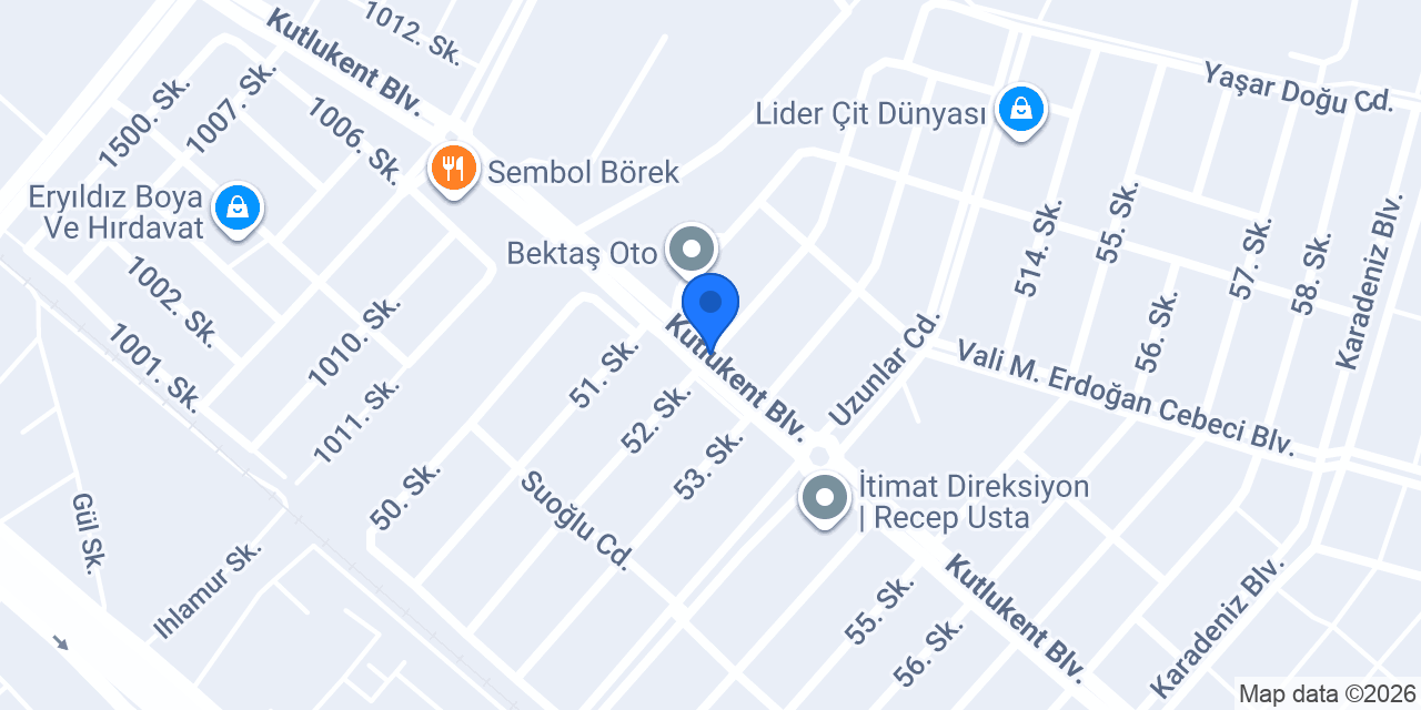 Anıl Oto konumu
