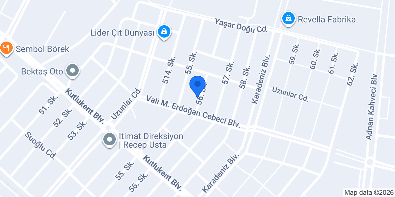 Mavi Reklam Ajansı konumu