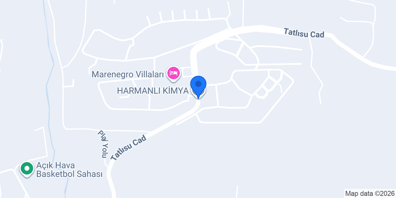 HARMANLI KİMYA konumu