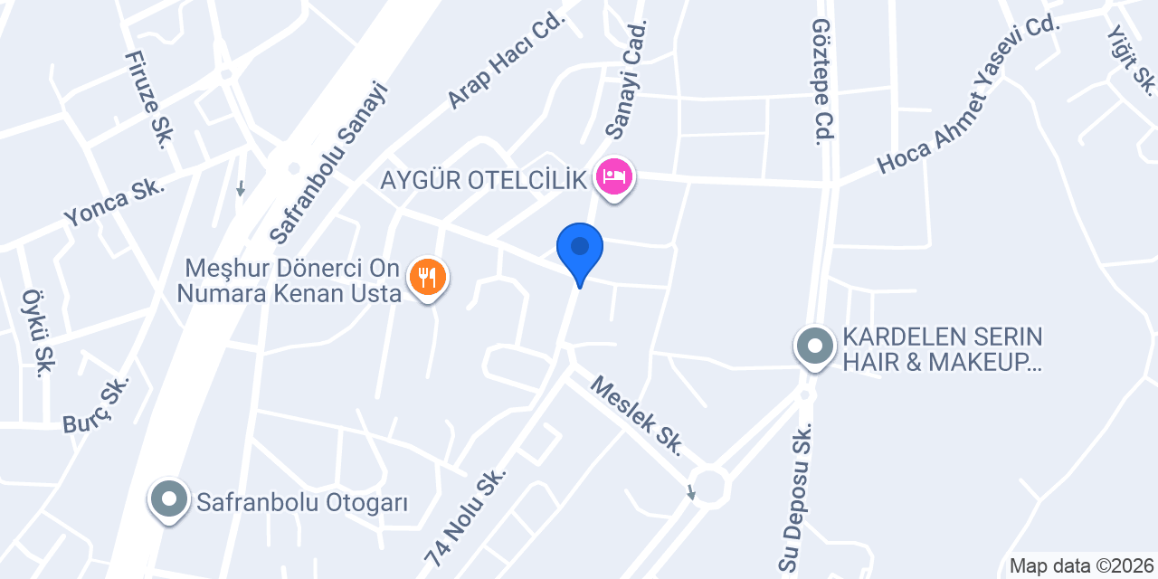 Tunçeller Mobilya konumu