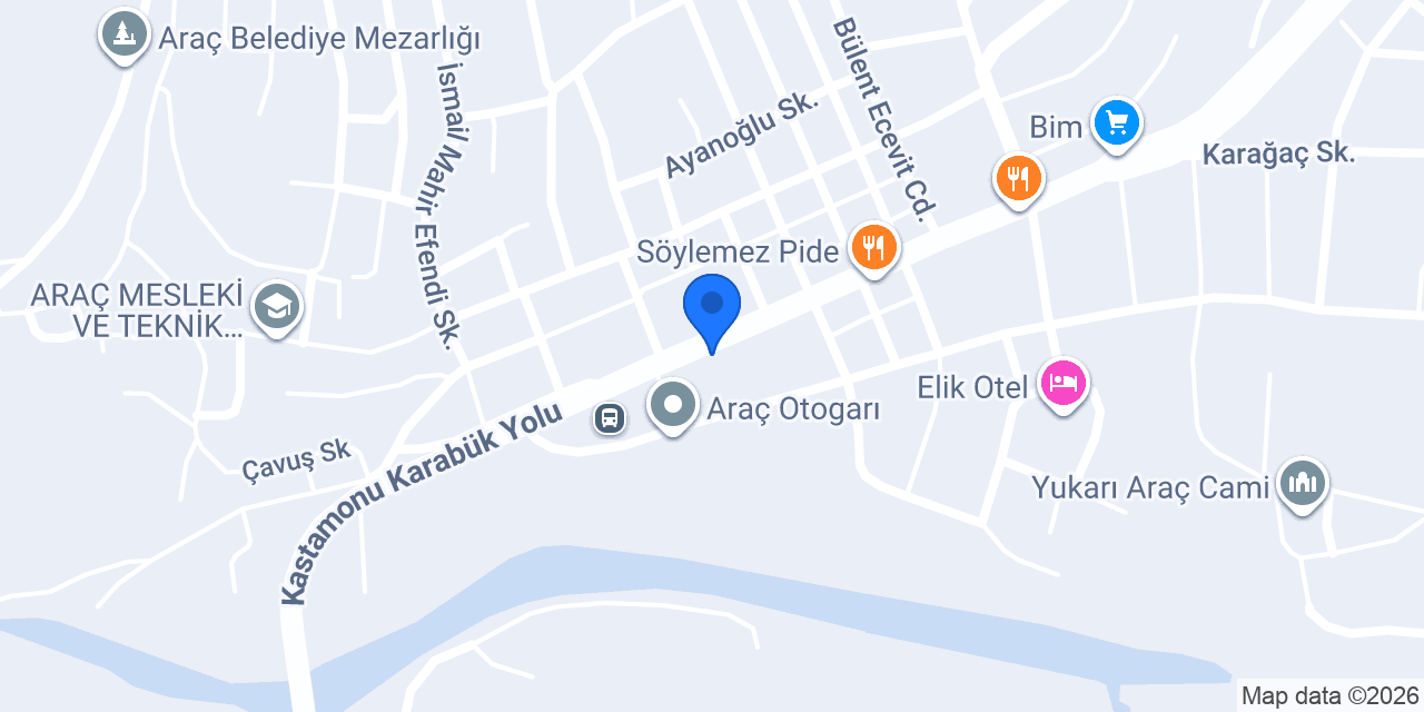 Araç Erkek Kuaför konumu