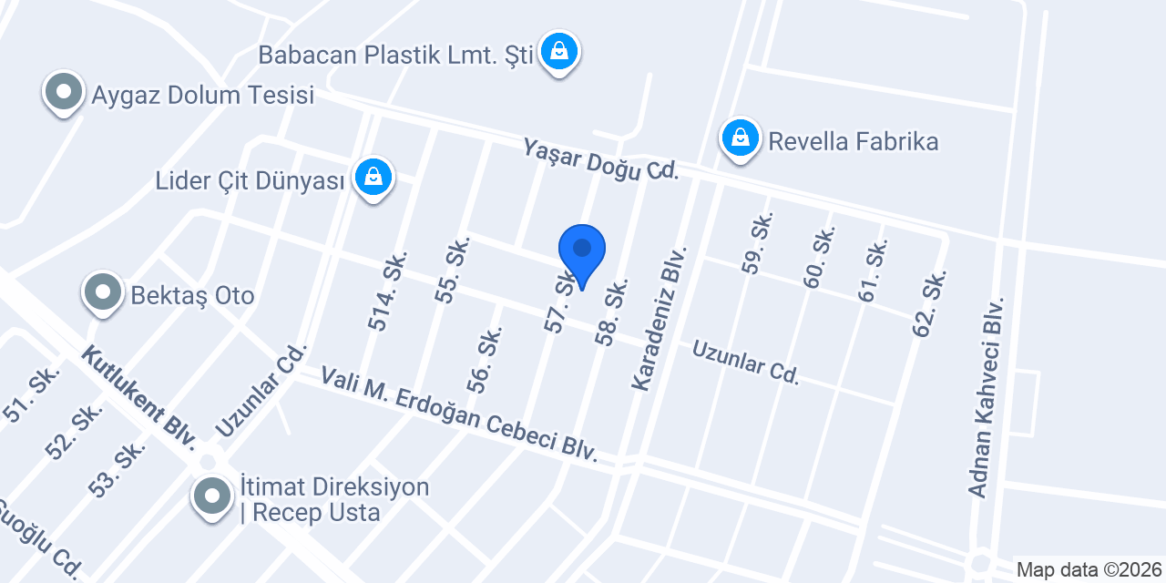 Sezgin Orman Ürünleri konumu