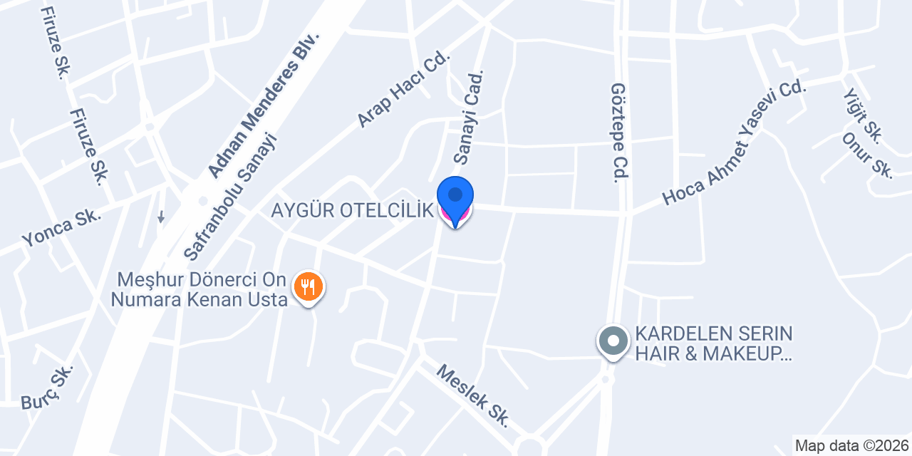 AYGÜR OTELCİLİK konumu