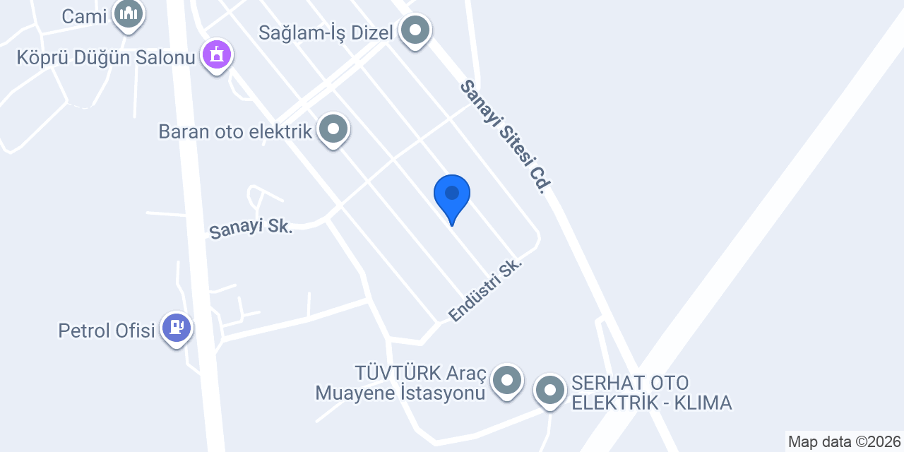 Çağıran Oto - Cengiz Usta konumu