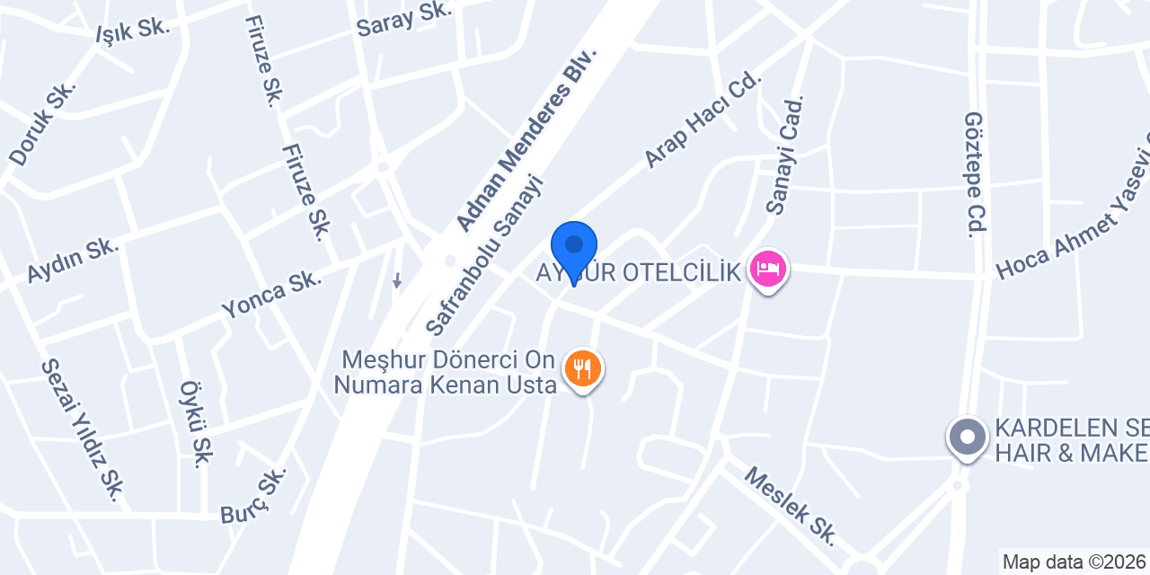 Ceylan Oto Doktoru konumu