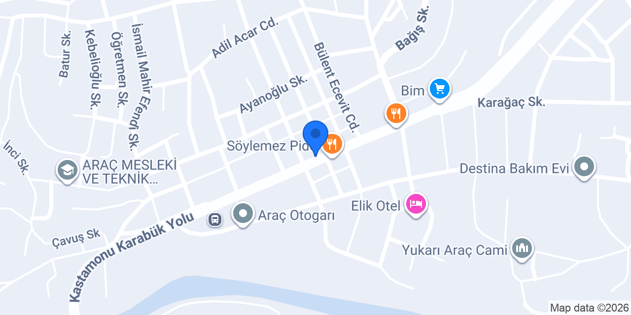 Kastamonu Araç Taksi konumu