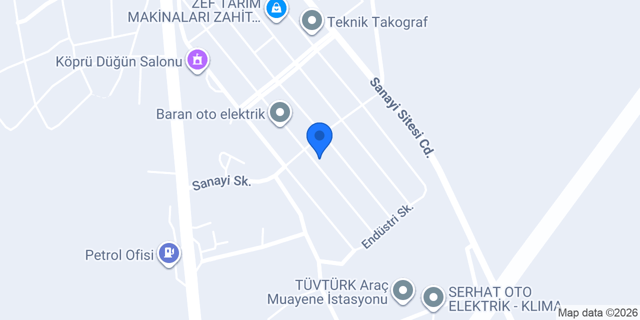 -TRAKYA OTO BOYA - konumu