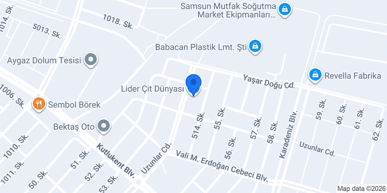Lider Çit Dünyası konumu