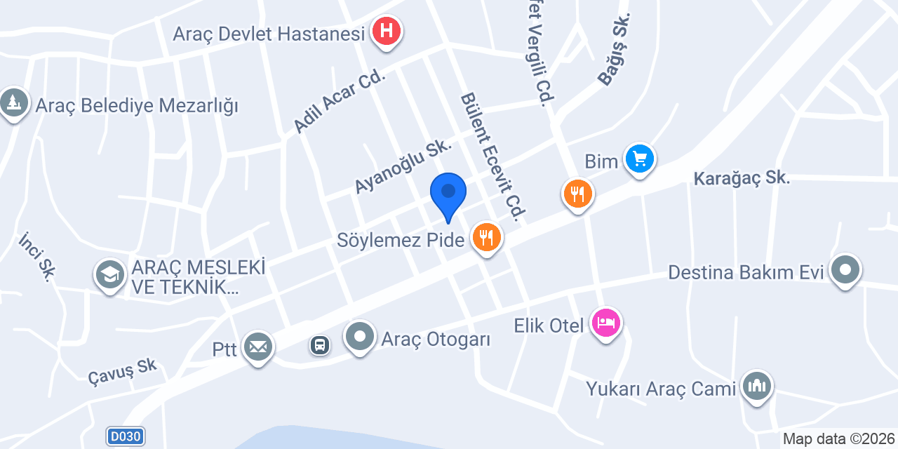 Kaya mobilya konumu