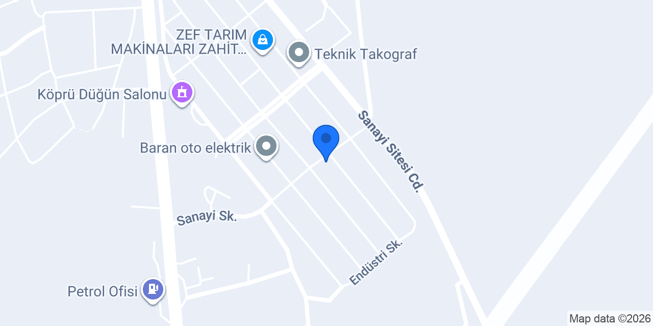 Akser oto makas konumu