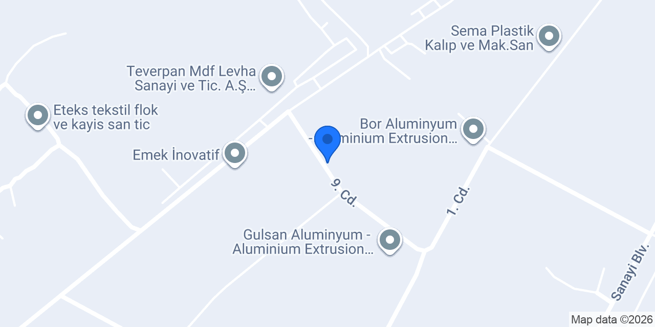 Aluturk Profil konumu
