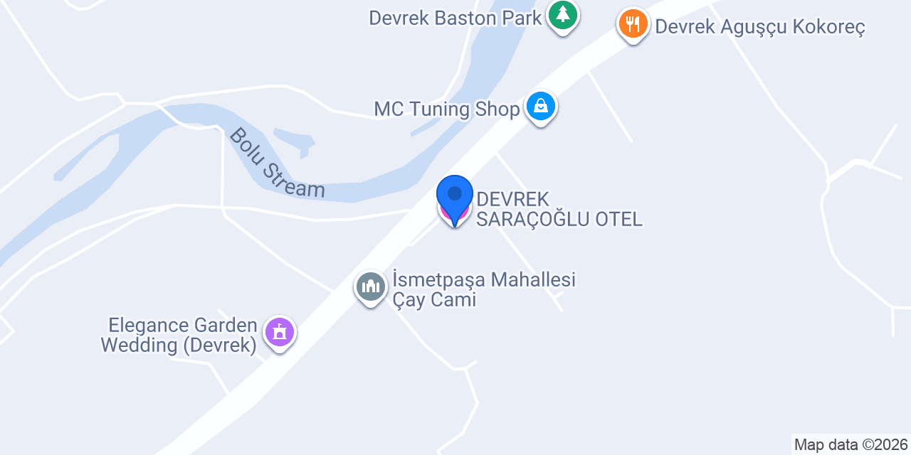 DEVREK SARAÇOĞLU OTEL konumu