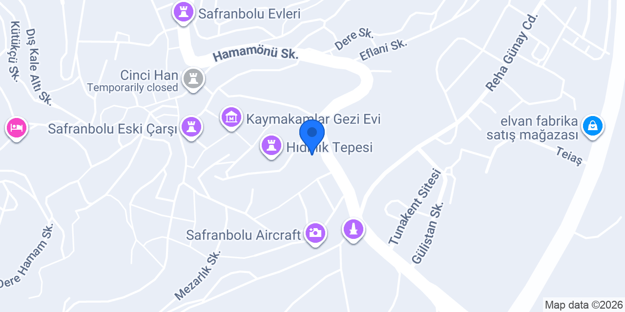 Hıdırlık Konakları konumu