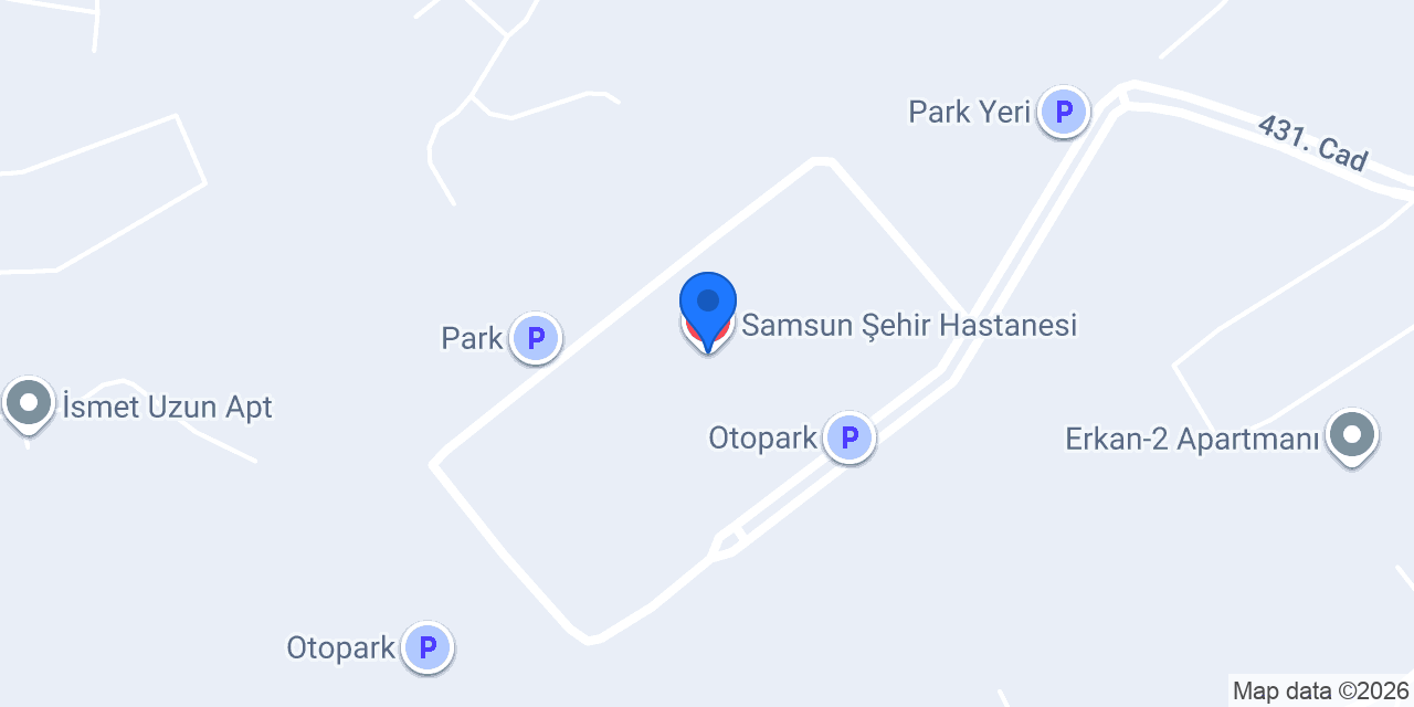 Samsun Şehir Hastanesi konumu