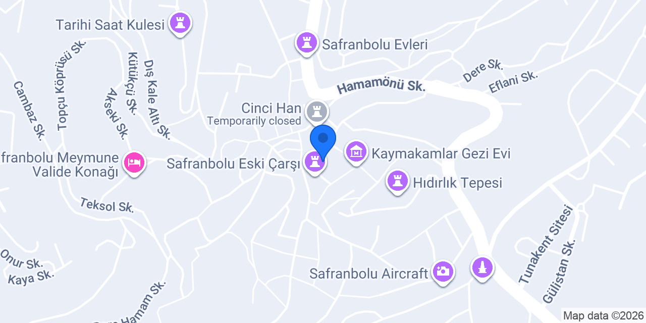 KUŞÇU HAN OTEL konumu