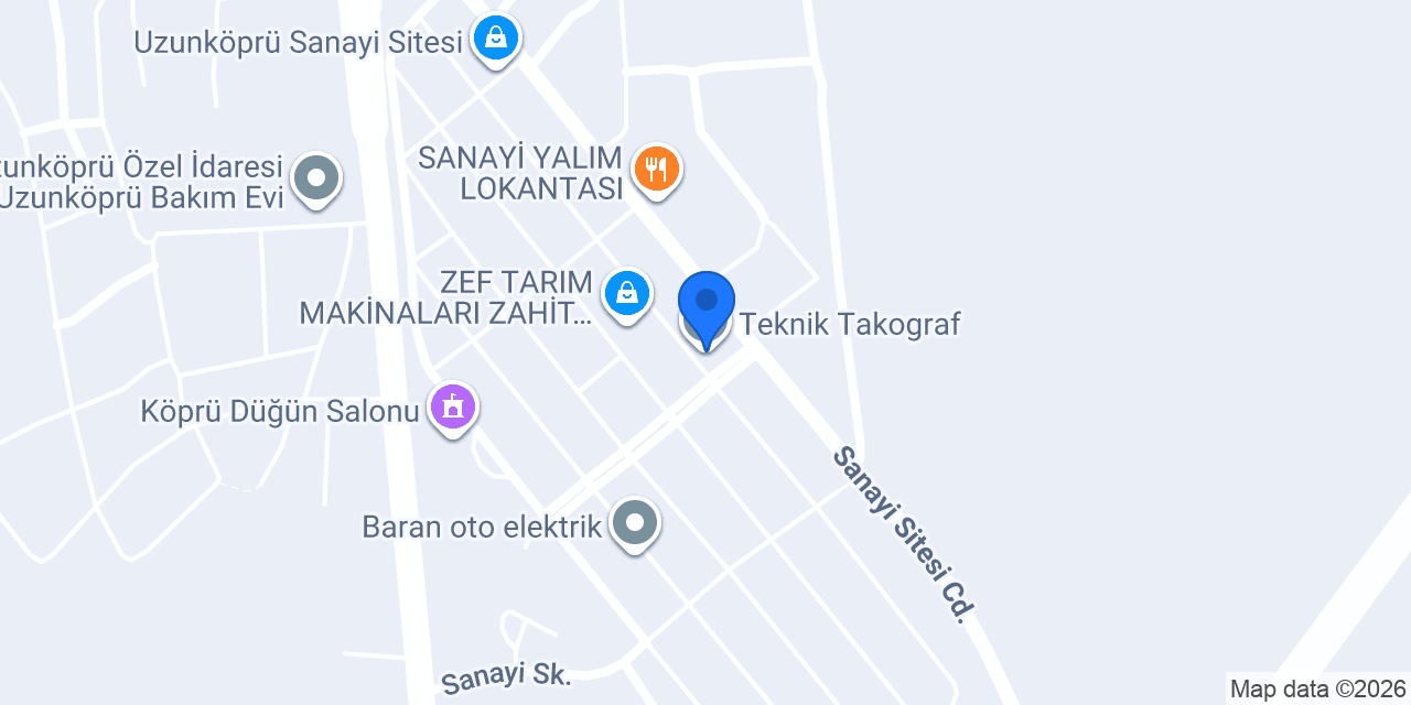 Teknik Takograf konumu