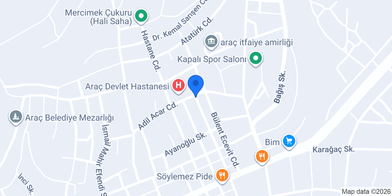Akçaoğlu Eczanesi konumu