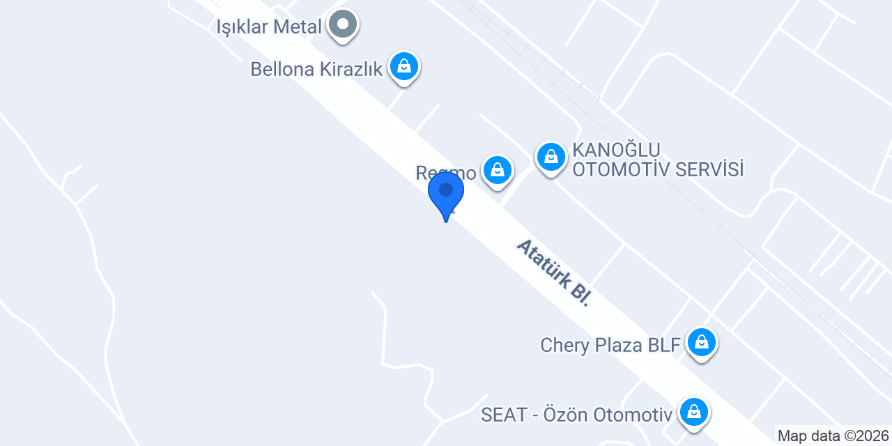 Semizoğlu Otomotiv konumu