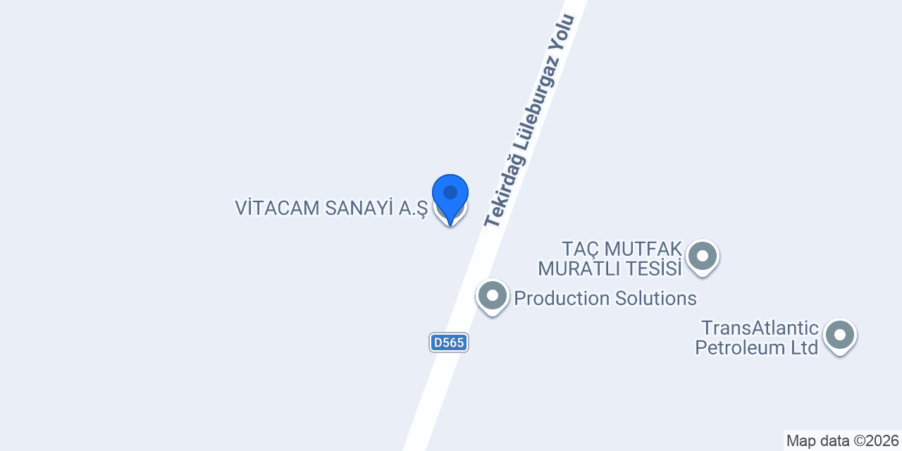 VİTACAM SANAYİ A.Ş. konumu
