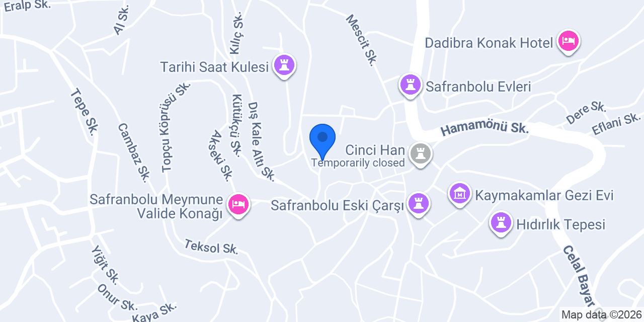 Tabağ Ahmet Bey Konağı konumu