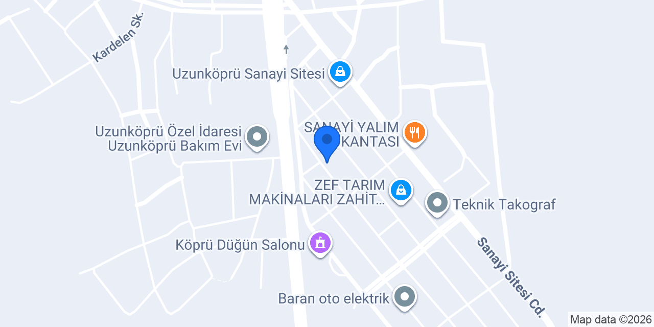 TANER KAPORTA UZUNKÖPRÜ konumu