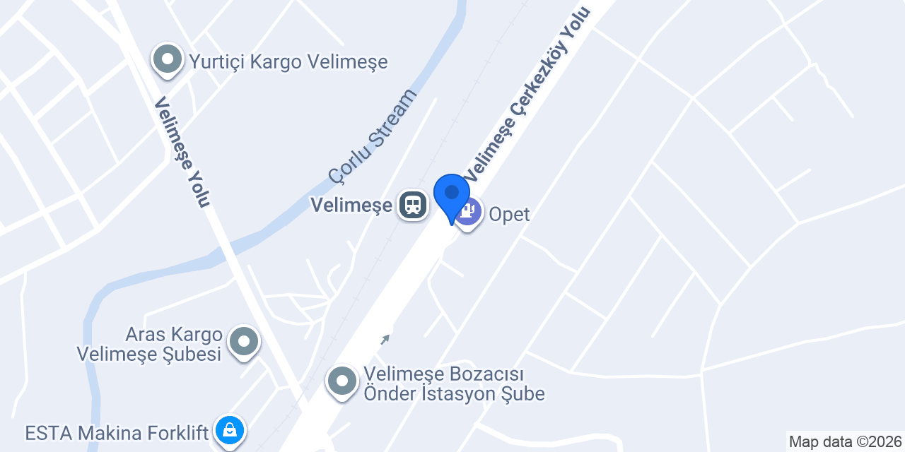 Trakya Oto Lastik 7/24 konumu