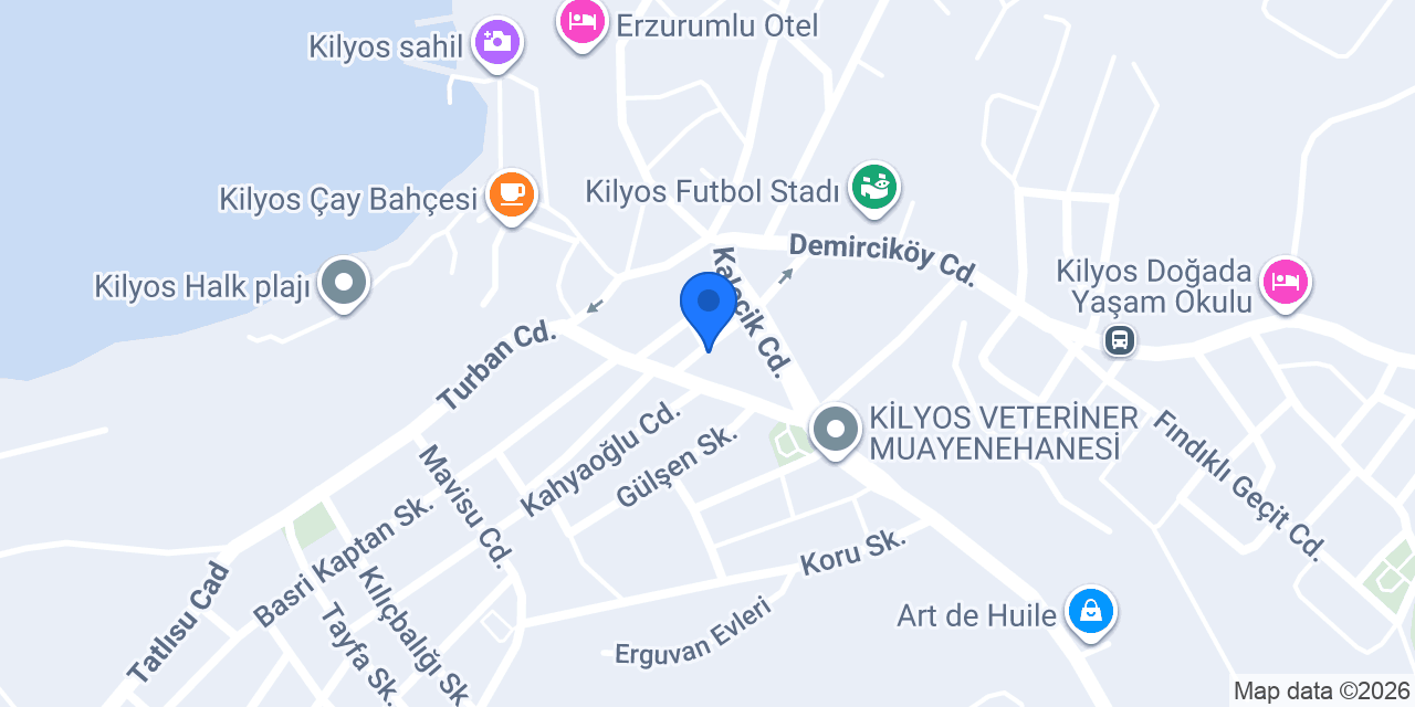 Kilyos Çardak Cafe konumu