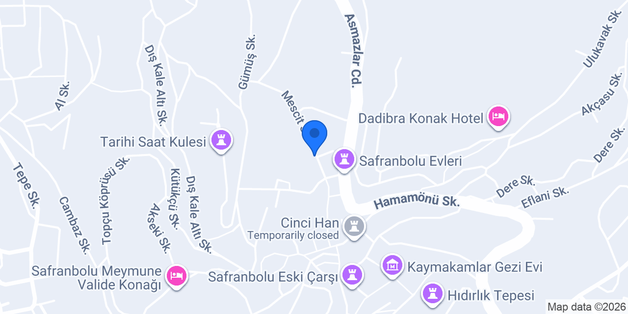 Otel Kahveciler Konağı konumu