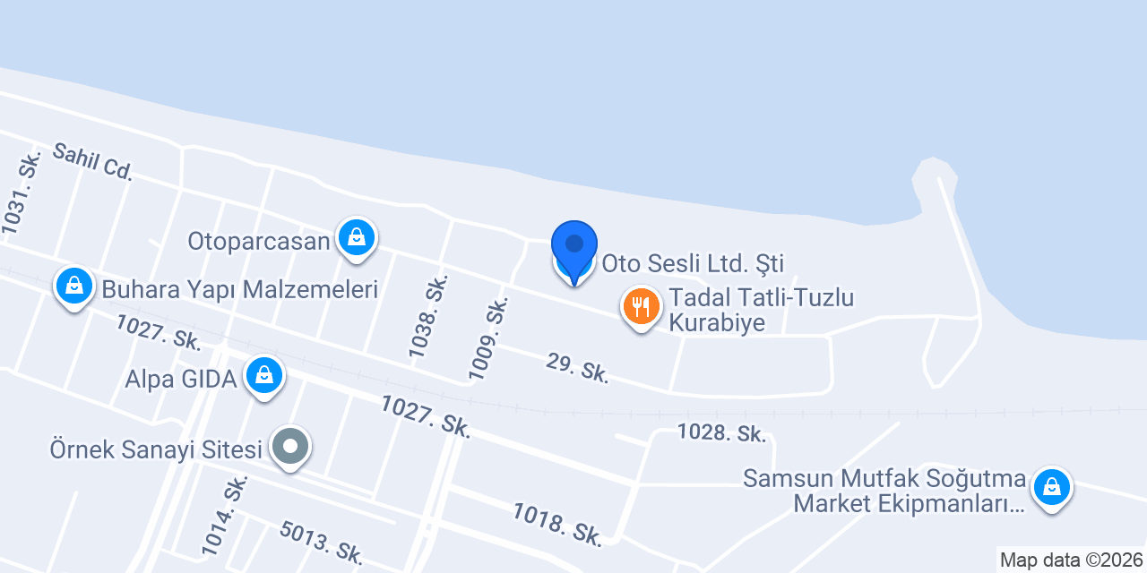 Oto Sesli Ltd. Şti konumu