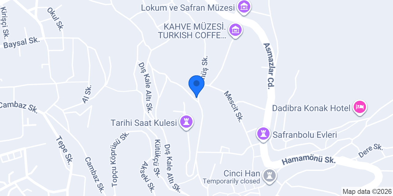 Beyaz Konak Aile Oteli konumu
