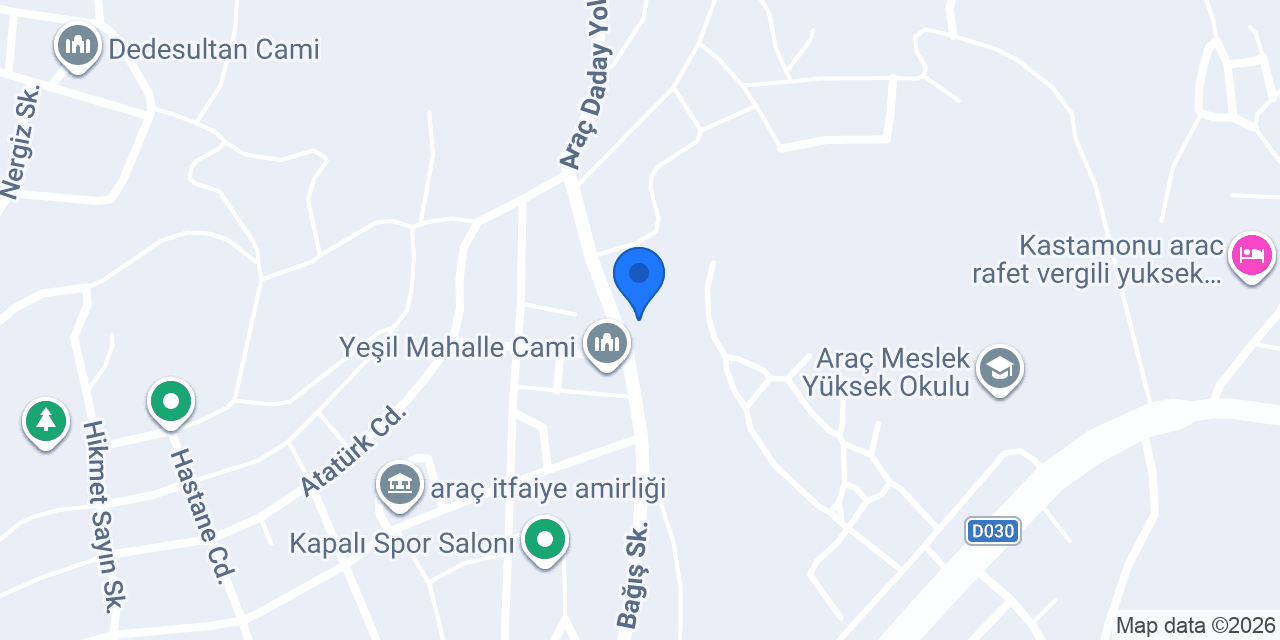 Araç Anadolu İmam Hatip Lisesi / Ortaokulu konumu