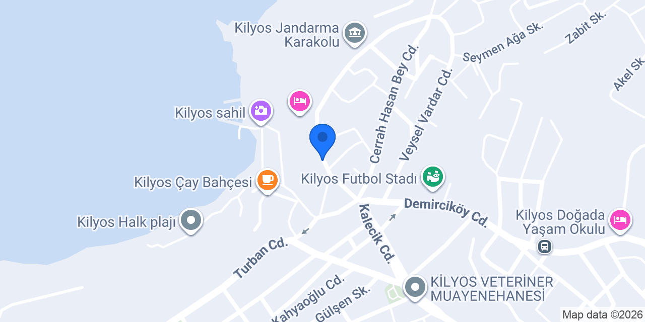 Kilya Hotel Kilyos konumu