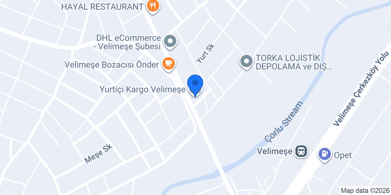 Yurtiçi Kargo Velimeşe konumu