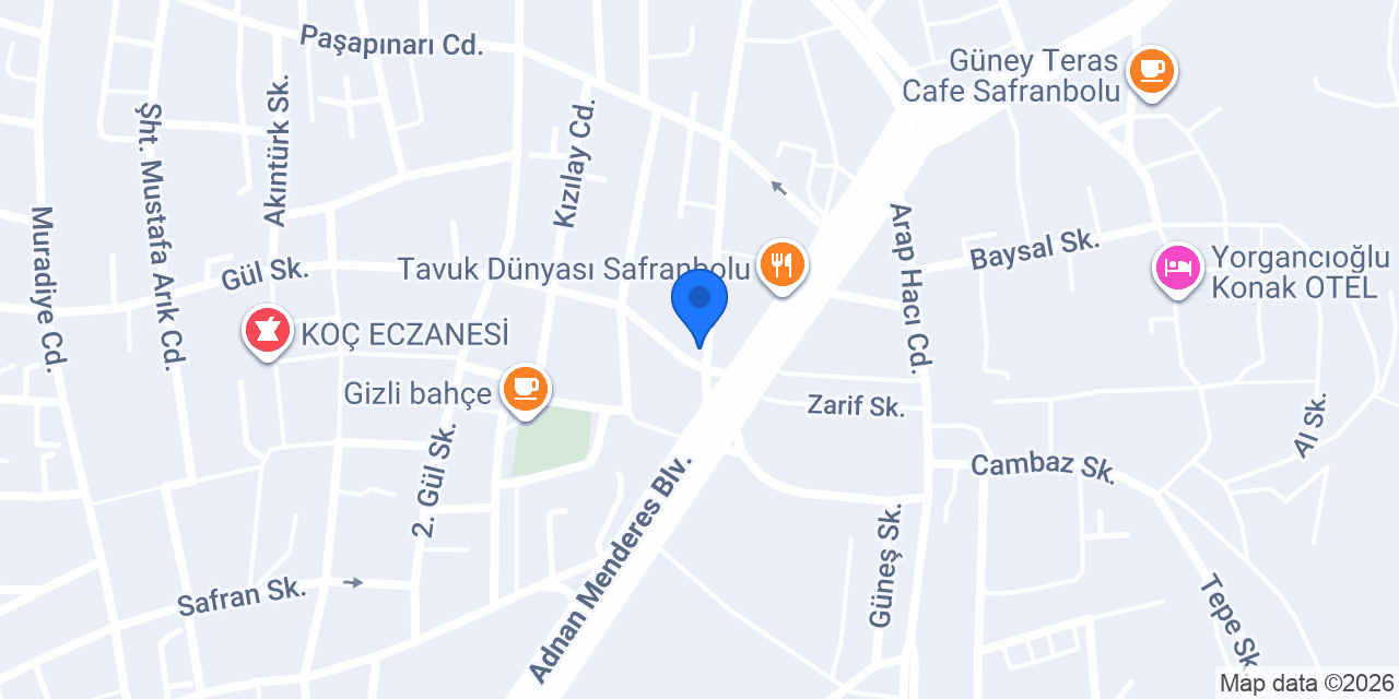 Ergüller Mobilya konumu