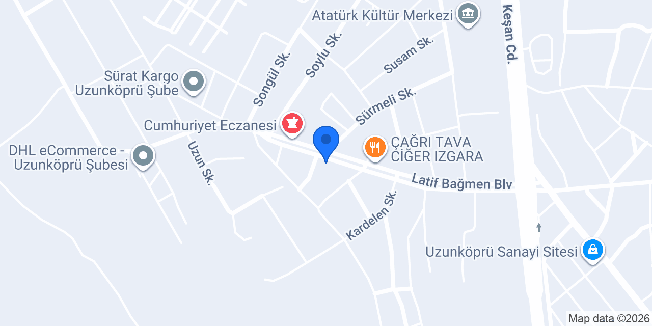 Özer Lojistik konumu