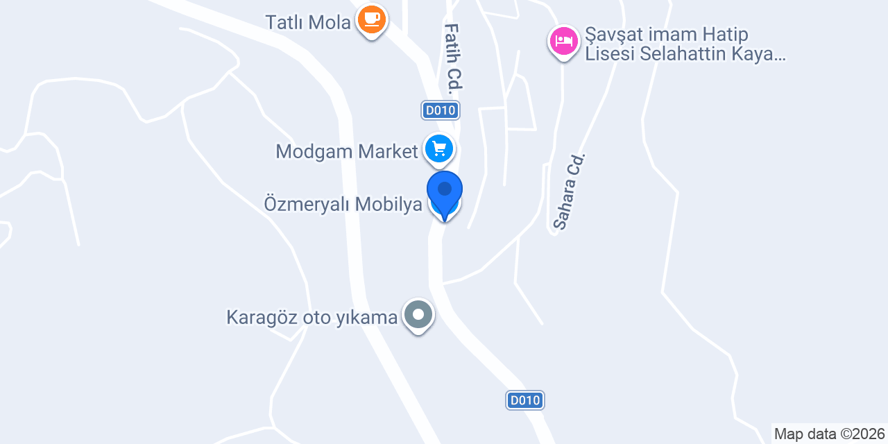 Özmeryalı Mobilya konumu