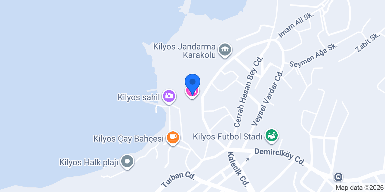 Kilyos Kale Otel konumu
