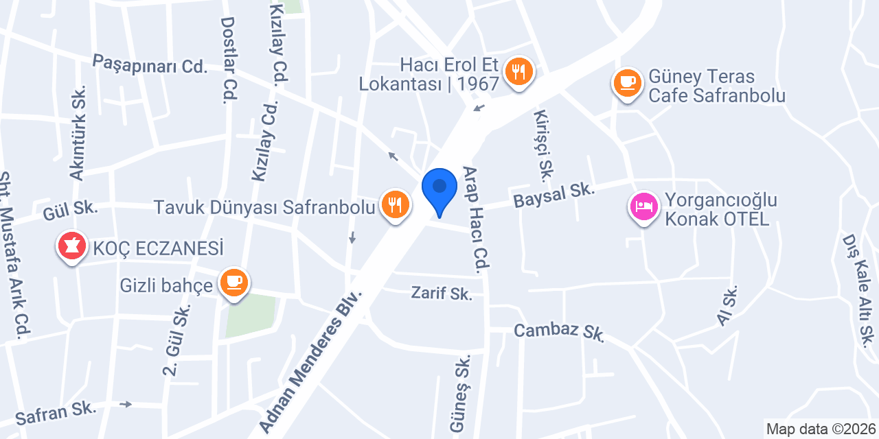 Safran Matbaacılık konumu