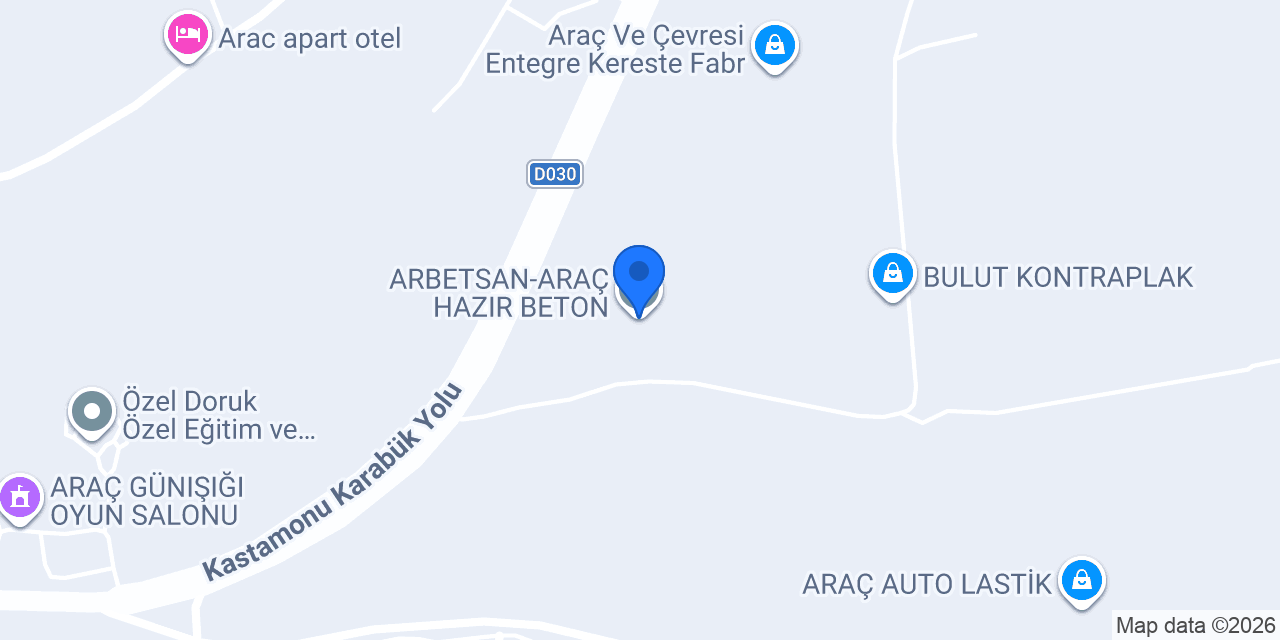 ARBETSAN-ARAÇ HAZIR BETON konumu