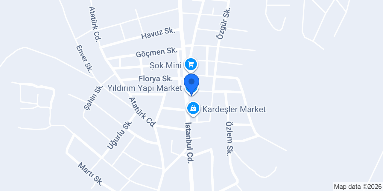 Yıldırım Yapı Market konumu