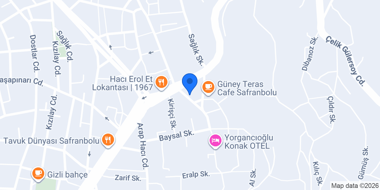 Safran Pide ve Börek konumu
