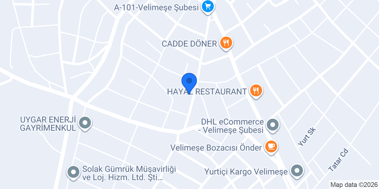 Sürat Kargo Velimeşe Şube konumu