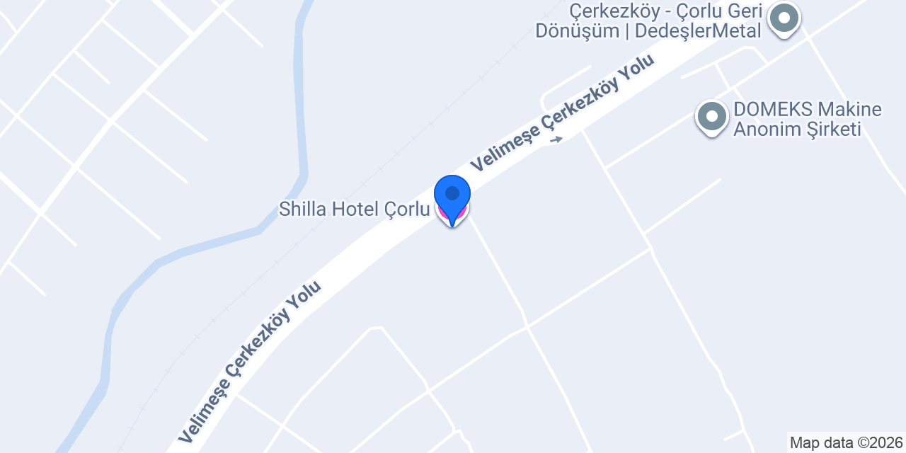 Shilla Hotel Çorlu konumu