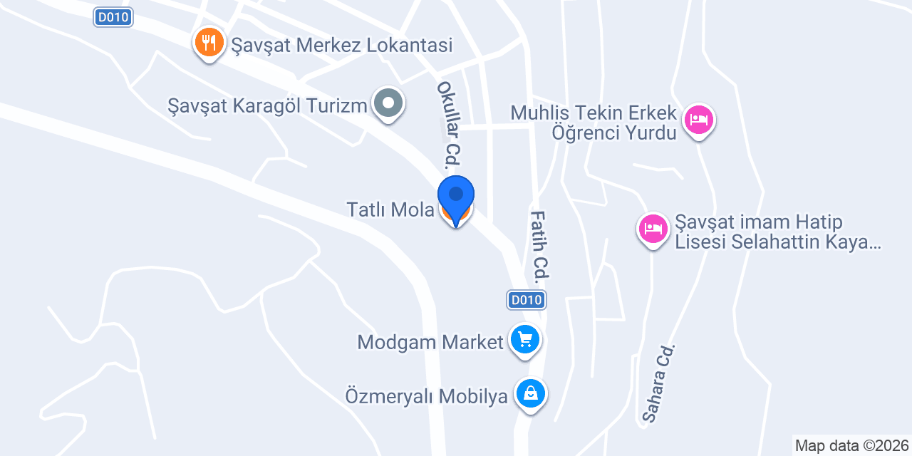 Tatlı Mola konumu