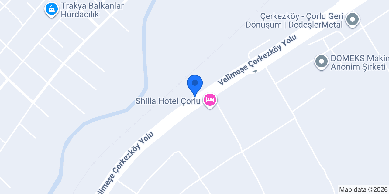 Ergene Palet konumu