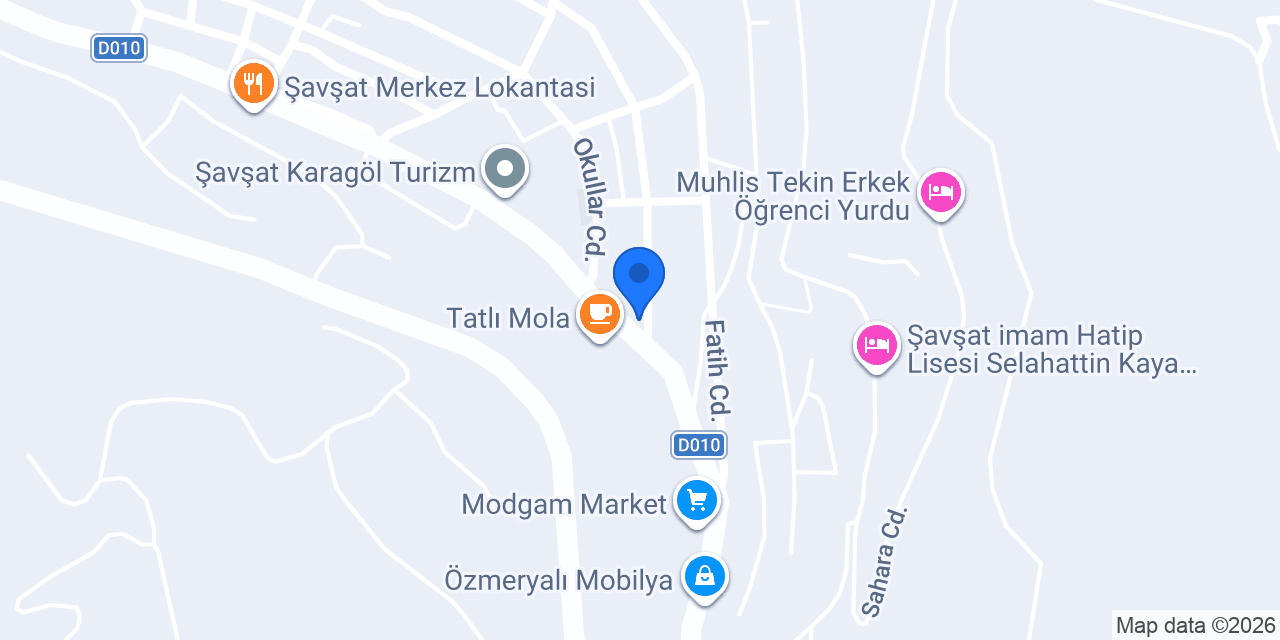 Özel Şavşat Sürücü Kursu konumu